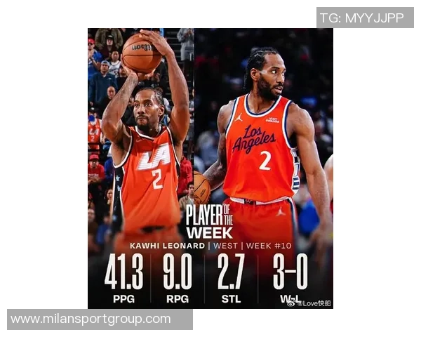 1月13日NBA最佳球员评选结果揭晓伦纳德荣膺殊荣展现超强实力